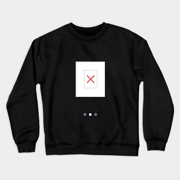 Broken Image Crewneck Sweatshirt by alexandrubuncea